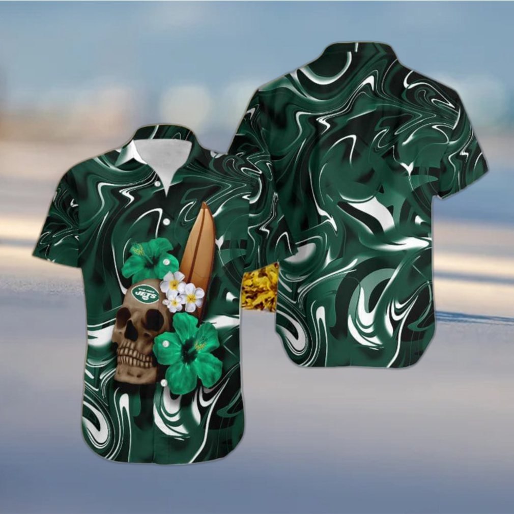 New York Jets Retro Green Hawaiian Shirt