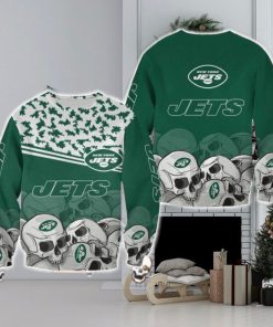 New York Jets Skull Holidaywear Halloween Ugly Sweater For Men And Women Gift Christmas