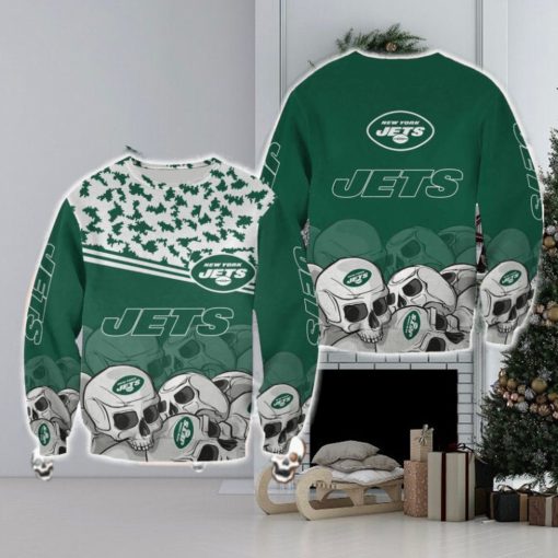 New York Jets Skull Holidaywear Halloween Ugly Sweater For Men And Women Gift Christmas