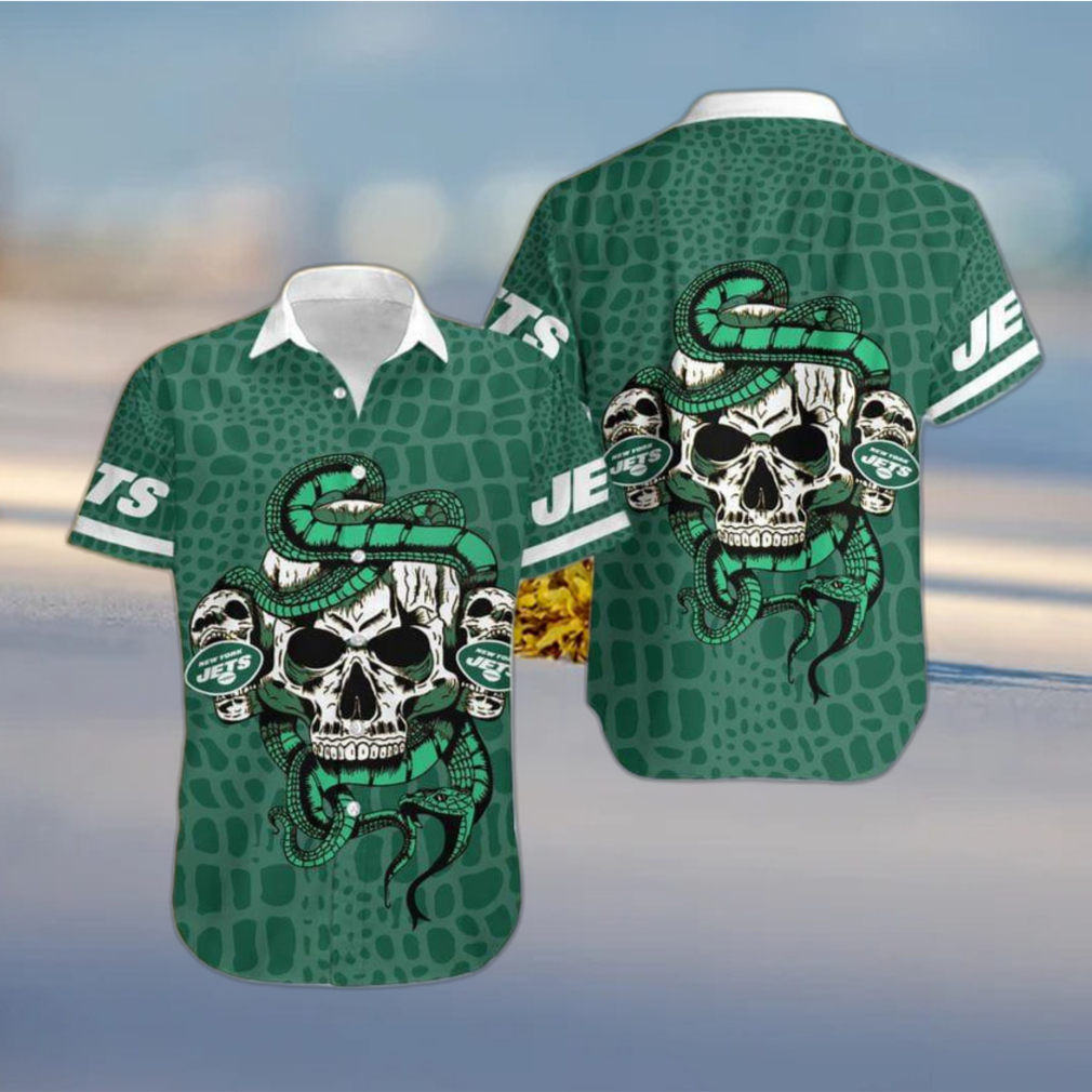 New York Jets Retro Green Hawaiian Shirt