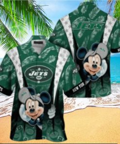 New York Jets nfl mickey mouse Hawaiian Shirt custom for fan