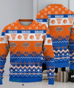 New York Knicks 3D Ugly Christmas Sweater 2023 For Fans