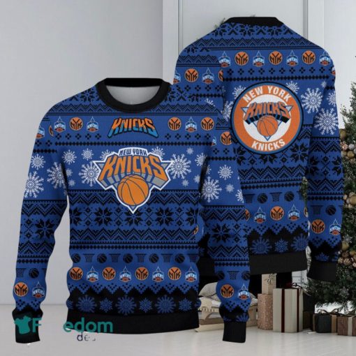 New York Knicks National Basketball 3D Ugly Christmas Sweater Men And Women Gift