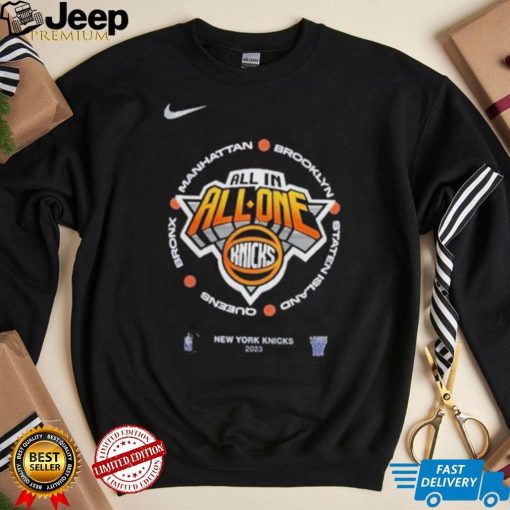 New York Knicks Nike Youth 2023 NBA Playoffs Mantra T Shirt