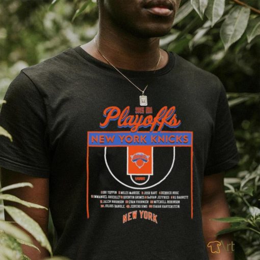 New York Knicks Stadium Essentials Unisex 2023 NBA Playoffs Roster Shirt