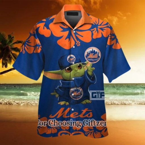 New York Mets Baby Yoda Hawaiian Shirt