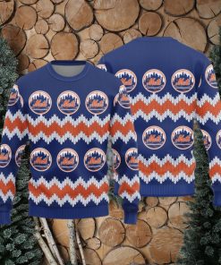 New York Mets Christmas Pattern Knitted Sweater