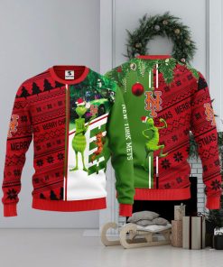 New York Mets Grinch & Scooby doo Christmas Ugly Sweater 1