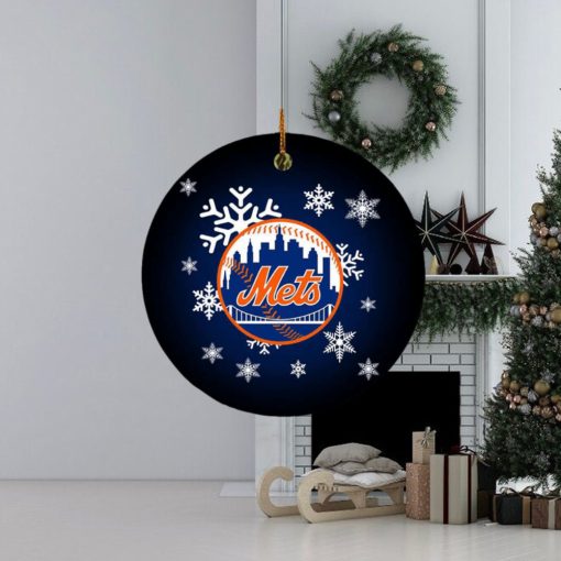 New York Mets MLB Custom Name 2023 Holiday Gifts Christmas Decorations Ornament