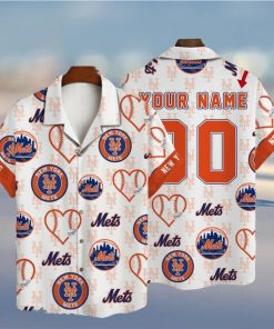 New York Mets MLB Custom Name And Number Summer 3D Hawaiian Shirt