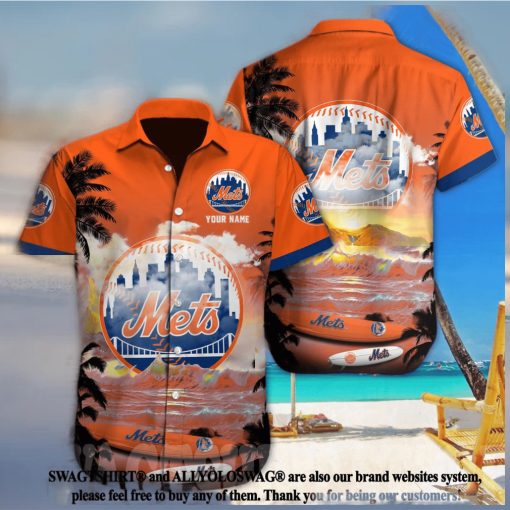 New York Mets MLB Custom Unisex All Over Printed Hawaiian Shirt