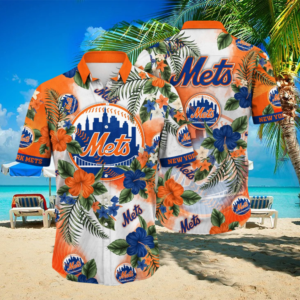 New York Mets MLB Hawaiian Shirt Hot Seasontime Aloha Shirt - teejeep