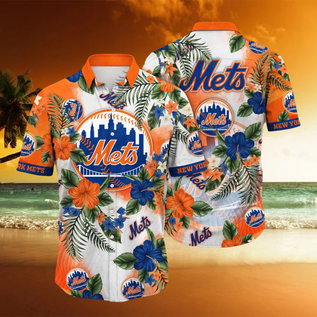 New York Mets MLB Hawaiian Shirt Hot Seasontime Aloha Shirt - teejeep