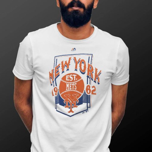 New York Mets Majestic Vintage Style T Shirt