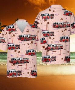 New York, New York, FDNY Engine 35Ladder 14Battalion 12 Hawaiian Shirt
