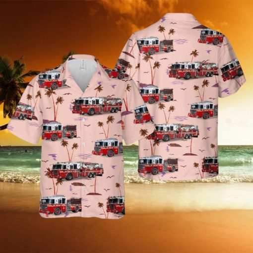 New York, New York, FDNY Engine 35Ladder 14Battalion 12 Hawaiian Shirt