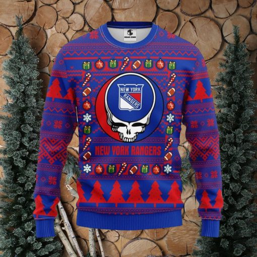 New York Rangers Grateful Dead Ugly Christmas Sweater Men And Women Sport Fans Gift