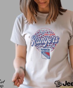 New York Rangers Leopard Print Long Sleeve T Shirt