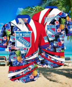 New York Rangers NHL Hawaiian Shirt Leisure Aloha Shirt