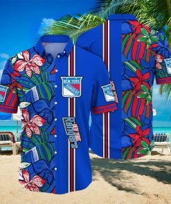 New York Rangers NHL Hawaiian Shirt Sunshine Aloha Shirt