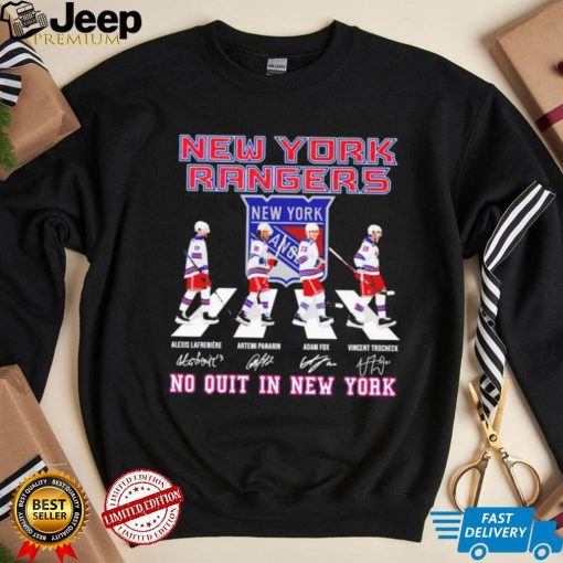 New York Rangers no quit in New York signatures shirt