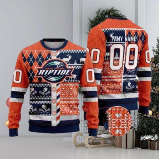 New York Riptide Special Design Big Logo Ugly Christmas Sweater