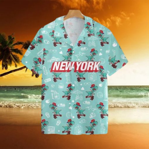 New York T rex Dinosaur Hawaiian Shirt For Men And Women