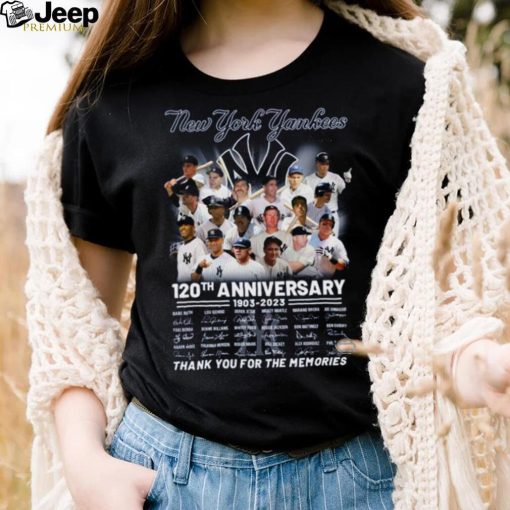 New York Yankees 120th Anniversary 1903 – 2023 Thank You For The Memories T Shirt