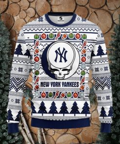 New York Yankees Grateful Dead Ugly Christmas Sweater Men And Women Sport Fans Gift