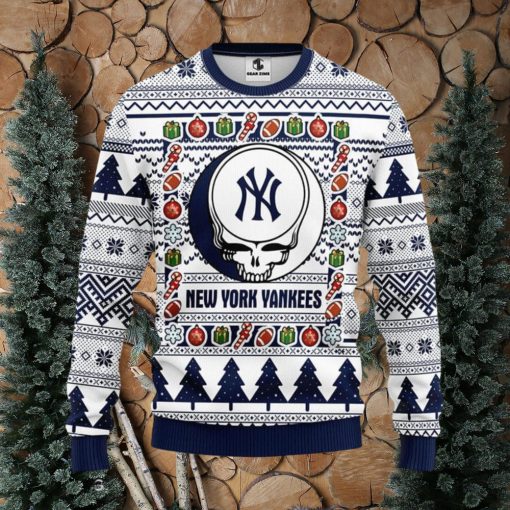 New York Yankees Grateful Dead Ugly Christmas Sweater Men And Women Sport Fans Gift