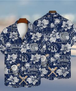 New York Yankees Hibiscus Pattern Vintage Hawaiian Shirt