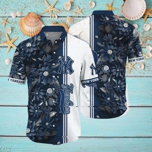 New York Yankees MLB Flower Hawaiian Shirt For Men Women Great Gift For Real Fans