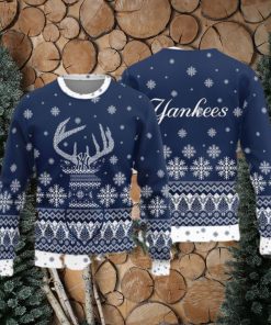 New York Yankees Teams Reindeer Knitted Sweater For Christmas