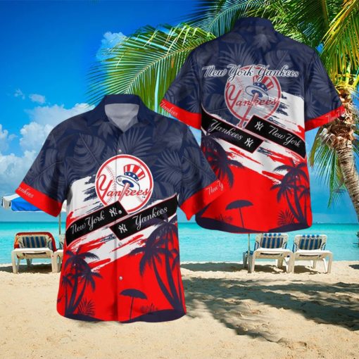 New York Yankees Tropical Vintage Set Hawaiian Shirt And Short For Men And Women