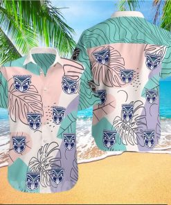 New Zeal And Warriors All Over Print Summer Short Sleeve Hawaiian Beach Shirt