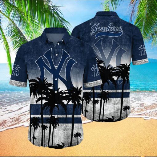 NewYork Yankees MLB Logo Coconut Tropical Hawaiian Shirt Beach Gift For Fans