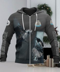 Newcastle United FC The Magpies Black Zip Up Hoodie