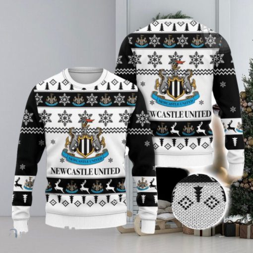 Newcastle United Logo 3D Ugly Christmas Sweater Christmas Gift Men And Women 2023 Sweater