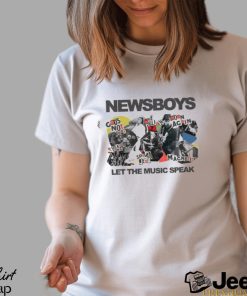 Newsboys 2023 Let The Music Speak Tour Merch, Newsboys Band Let The Music Speak Concert With Special Guest Adam Agee T Shirt