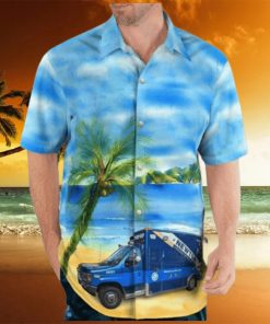 Newton Ems Beach Tropical Style AOP Print Shirt Sleeve Hawaiian Shirt