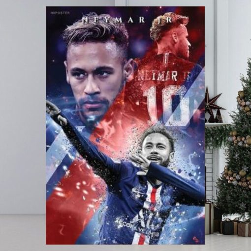 Neymar Jr. Football Poster