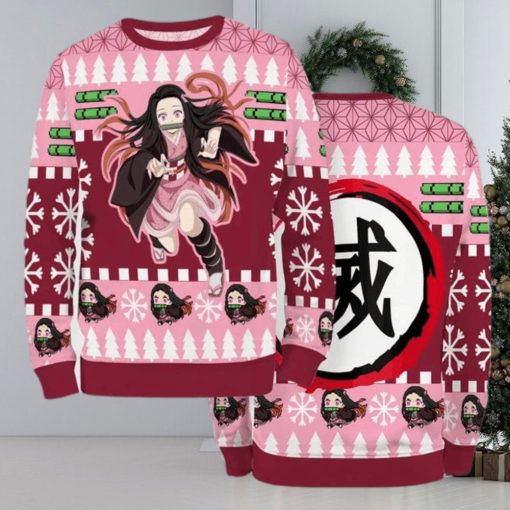 Nezuko Kimetsu No Yaiba Ugly Christmas Sweater Season 2023