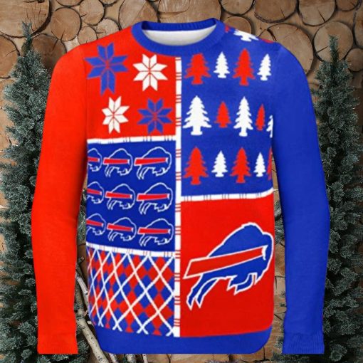 Nfl Buffalo Bills Busy Block Ugly Christmas Sweaters