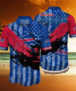 Nfl Buffalo Bills Flag 3d Hawaiian Shirt For Fans