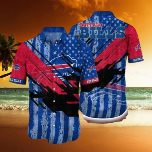 Nfl Buffalo Bills Flag 3d Hawaiian Shirt For Fans