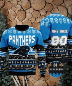 Nfl Carolina Panthers Personalized Ugly Christmas Sweaters