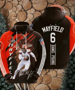 Nfl Cleveland Browns 3D Zip Up Hoodie