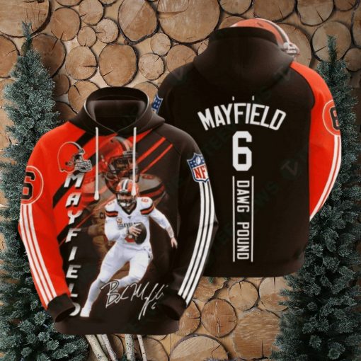 Nfl Cleveland Browns 3D Zip Up Hoodie