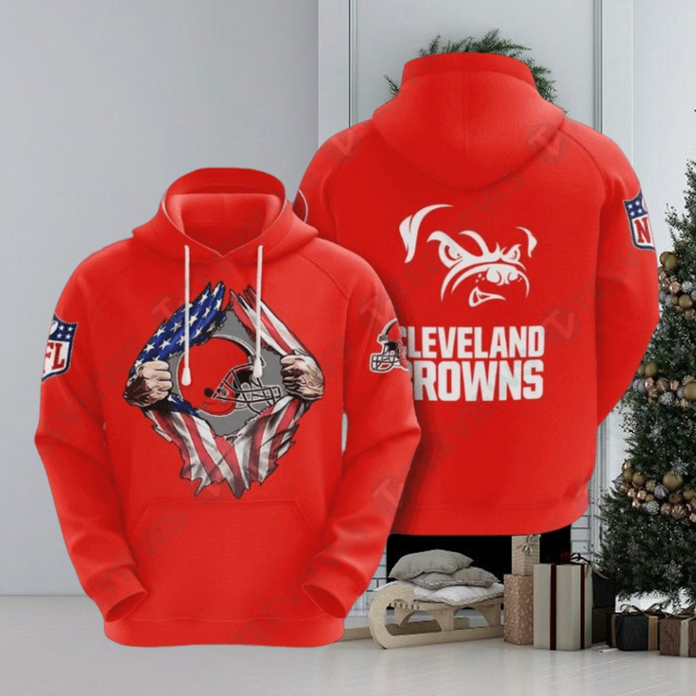 NFL Cleveland Browns For Women 3D Hoodie All Over Printed