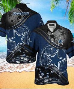 Nfl Dallas Cowboys Highlight Logo Grey Trendy Hawaiian Shirt Aloha Shirt